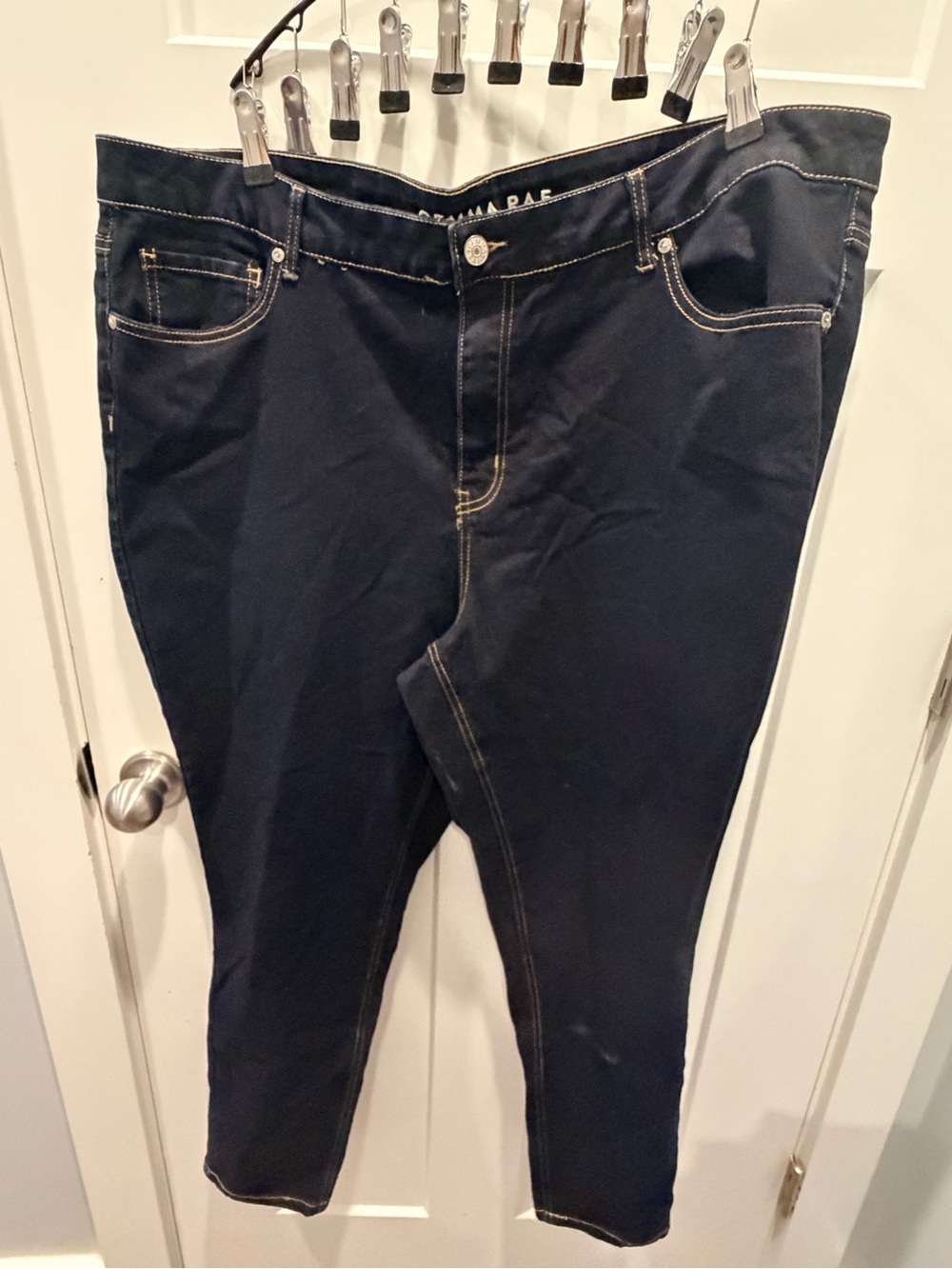 Gemma Rae 24W Dark Wash Skinny Jeans Plus Size Stretch Denim Curvy Fit